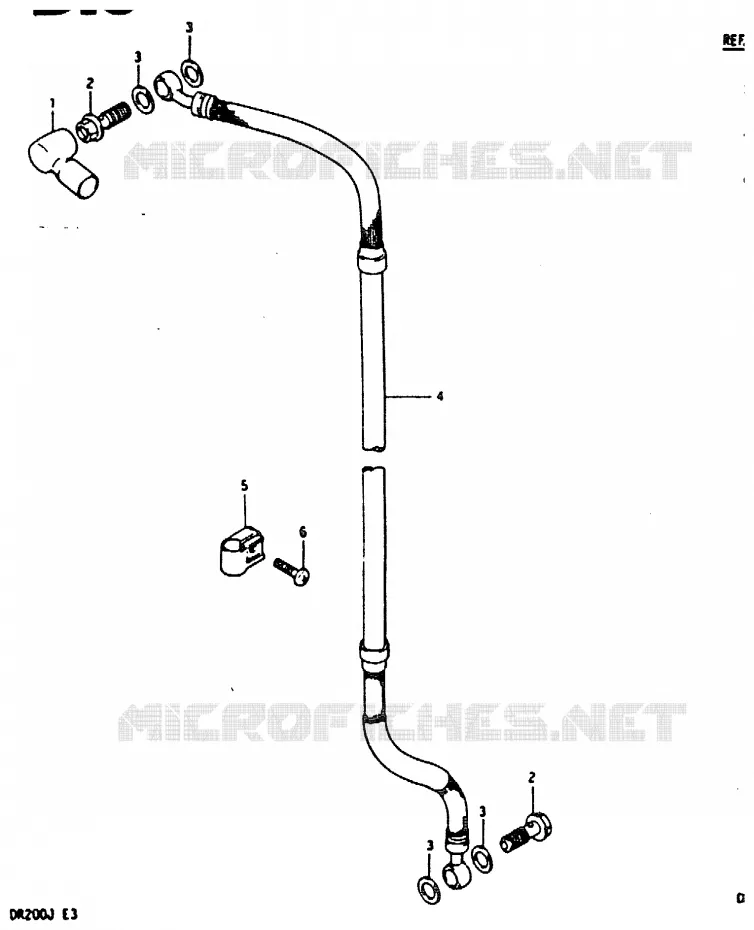 DURITE DE FREIN AVANT Suzuki MOTO 200 DR 1988  DR200J(G/H/J)