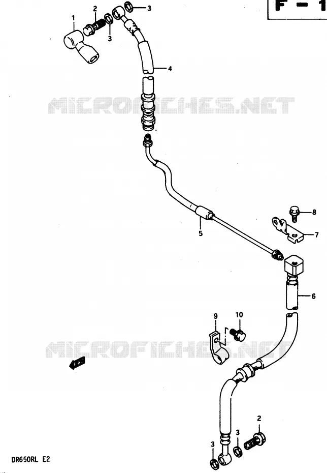 DURITE DE FREIN AVANT Suzuki MOTO 650 DR 1990  DR650RUL(L)