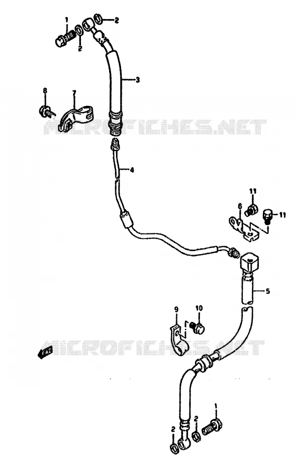 DURITE DE FREIN AVANT Suzuki MOTO 650 DR 1992  DR650RN(N/P/R)