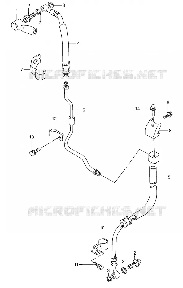 DURITE DE FREIN AVANT Suzuki MOTO 800 DR 1994  DR800SUR