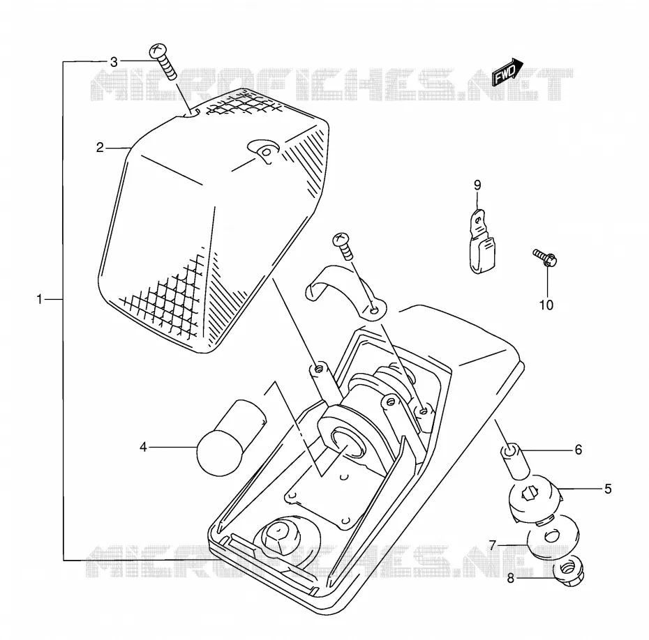 FEU ARRIERE Suzuki MOTO 350 DR 1991  DR350M(E3)