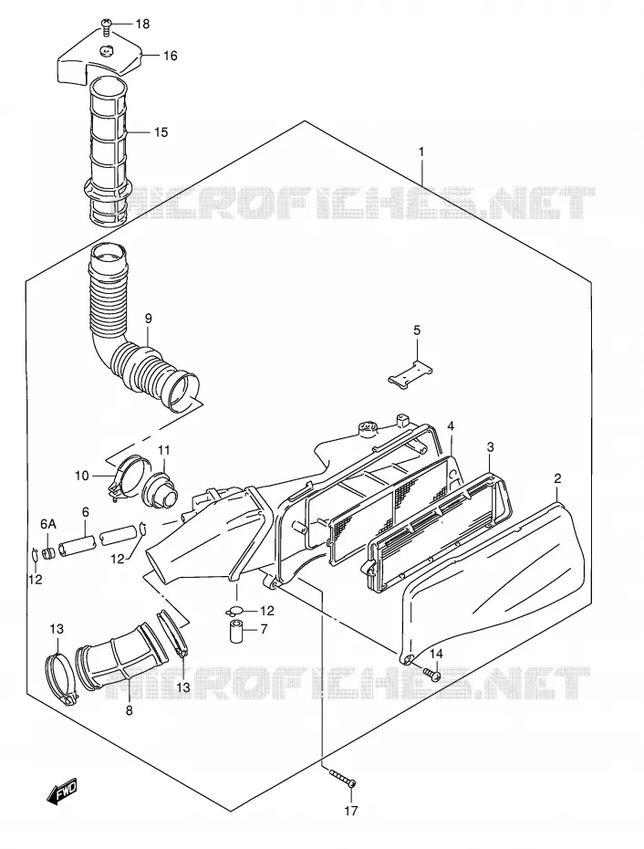 FILTRE A AIR Suzuki SCOOTER 125 BURGMAN 2000  AN125UY(E2)