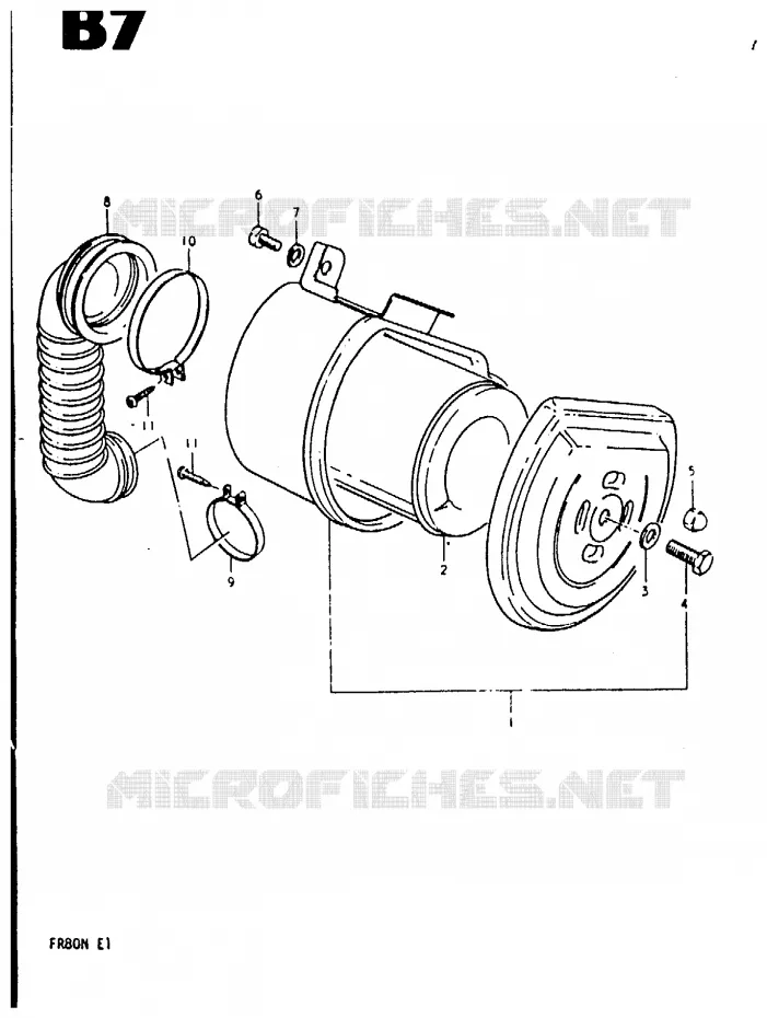 FILTRE A AIR Suzuki SCOOTER 80 FR 1981  FR80N(M/B/N)
