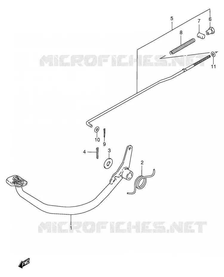 FREIN ARRIERE Suzuki SCOOTER 100 FB 1994  FB100DR(E71)