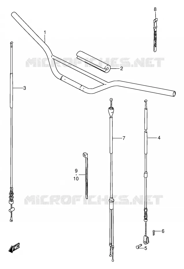GUIDON Suzuki MOTO 80 DS 1998  DS80W(E24)