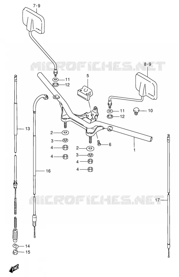 GUIDON Suzuki SCOOTER 100 FB 1997  FB100DV(E71)