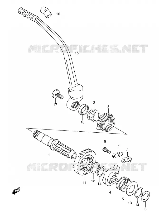 KICK Suzuki MOTO 350 DR 1994  DR350R(E3)