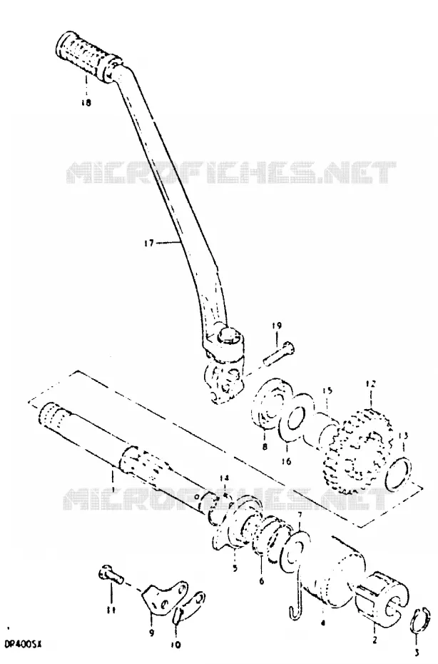 KICK Suzuki MOTO 400 DR 1981  DR400SX(T/X)