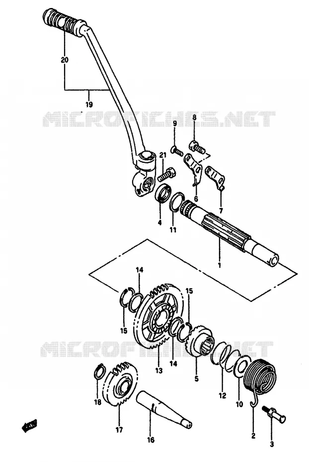 KICK Suzuki MOTO 650 DR 1990  DR650RSUL(L/M)