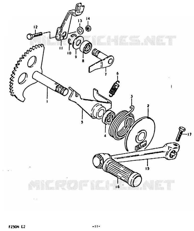 KICK Suzuki SCOOTER 50 FZ 1992  FZ50N