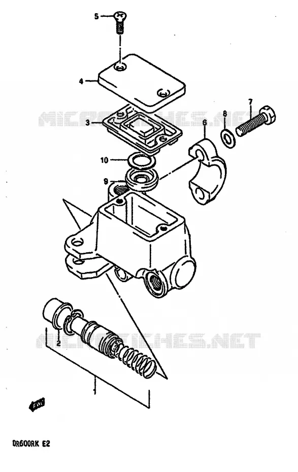 MAITRE CYLINDRE AVANT Suzuki MOTO 600 DR 1988  DR600RJ(E2)