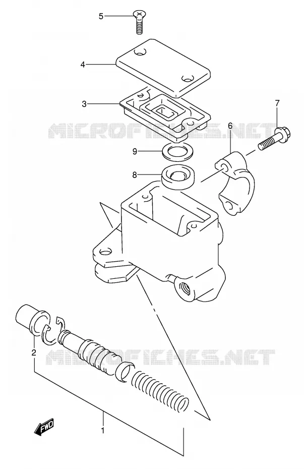 MAITRE CYLINDRE AVANT Suzuki MOTO 650 DR 1991  DR650RSEM(E4)
