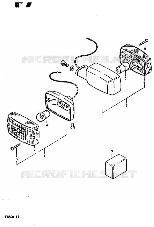 PIECES MARCHES SPECIAUX (E2) Suzuki SCOOTER 80 FR 1981  FR80M(M/B/N)