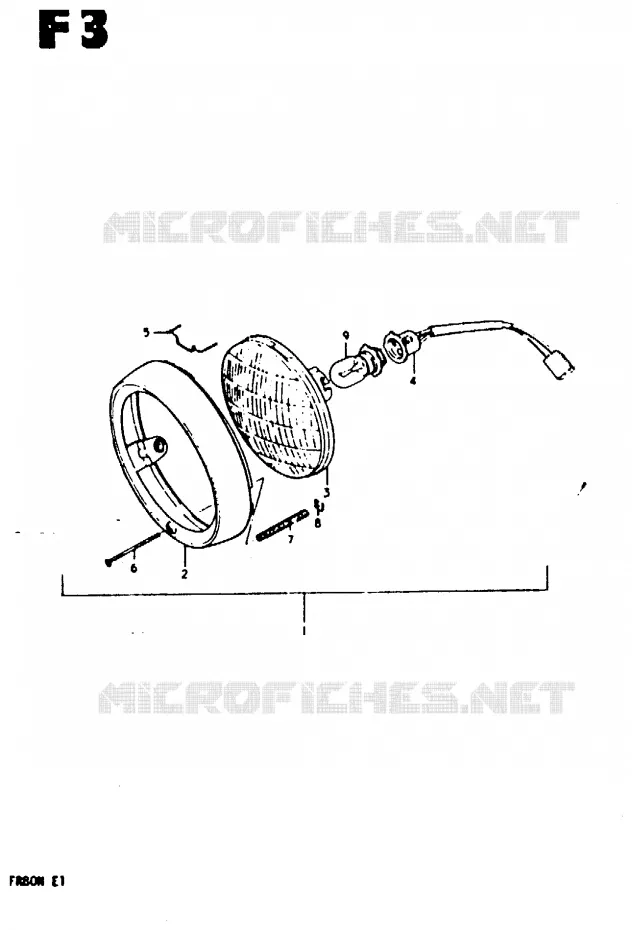 PIECES MARCHES SPECIAUX (E2) Suzuki SCOOTER 80 FR 1981  FR80N(M/B/N)