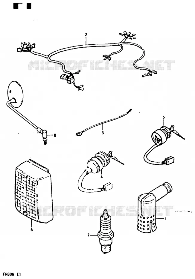 PIECES MARCHES SPECIAUX (E2) Suzuki SCOOTER 80 FR 1981  FR80N(M/B/N)