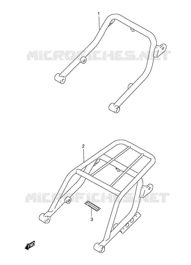 POIGNEE ARRIERE Suzuki MOTO 350 DR 1994  DR350SER(E2)
