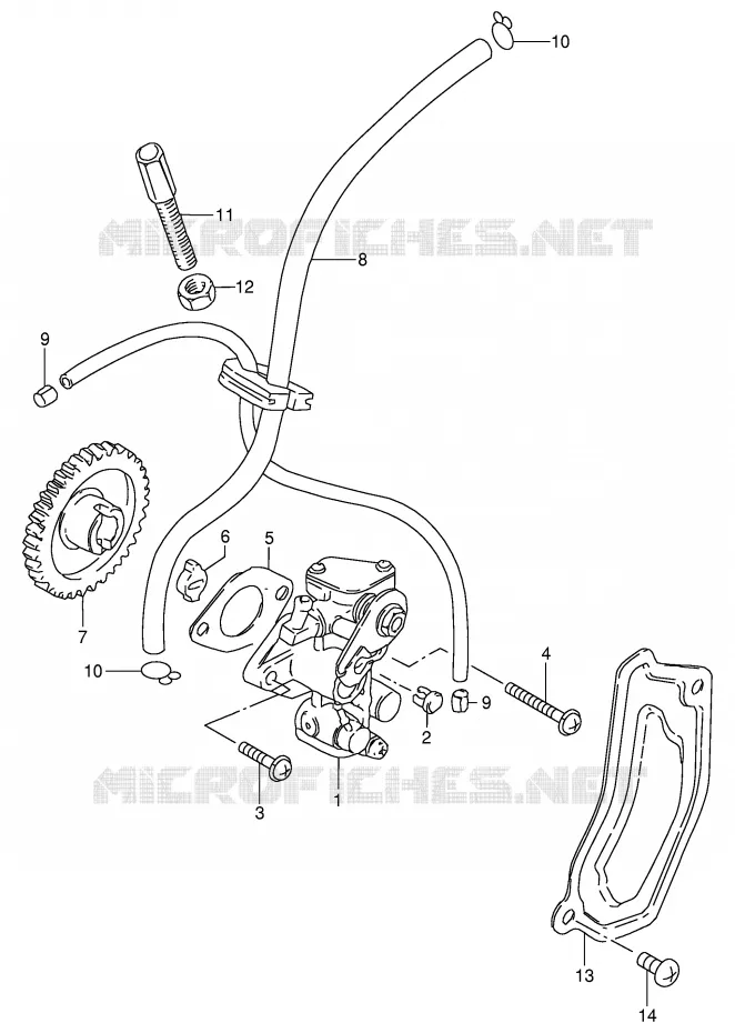 POMPE A HUILE Suzuki MOTO 80 DS 1997  DS80V(E3/E28)