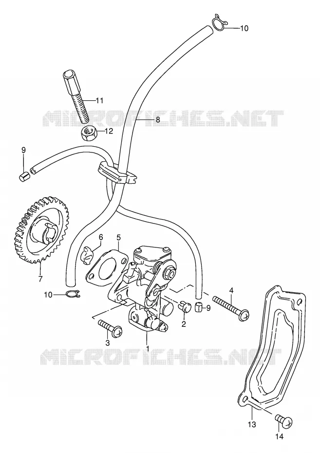 POMPE A HUILE Suzuki MOTO 80 DS 1998  DS80W(E24)
