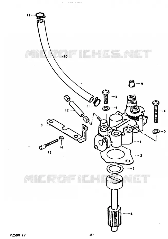 POMPE A HUILE Suzuki SCOOTER 50 FZ 1992  FZ50N