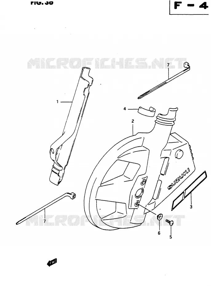 PROTECTIONS DE FOURCHE Suzuki MOTO 650 DR 1990  DR650RUL(L)