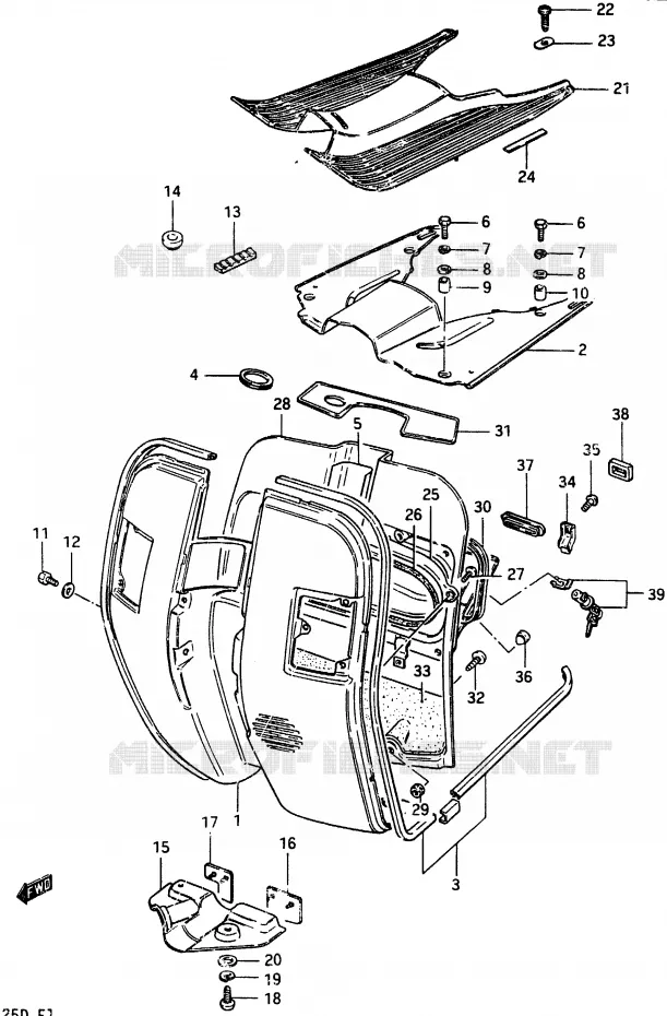 PROTEGE JAMBES Suzuki SCOOTER 125 CS 1983  CS125D