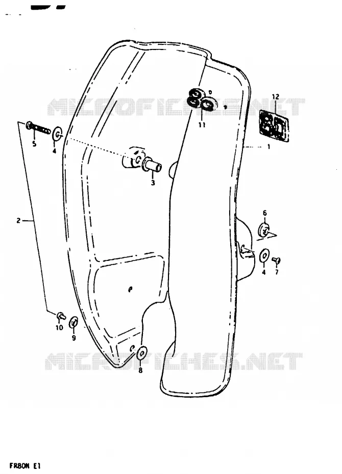 PROTEGE JAMBES Suzuki SCOOTER 80 FR 1981  FR80M(M/B/N)