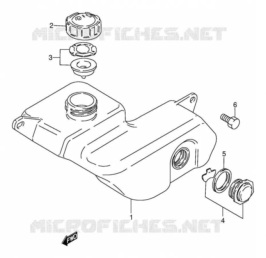 RESERVOIR D'HUILE Suzuki MOTO 80 DS 1996  DS80T(E24)