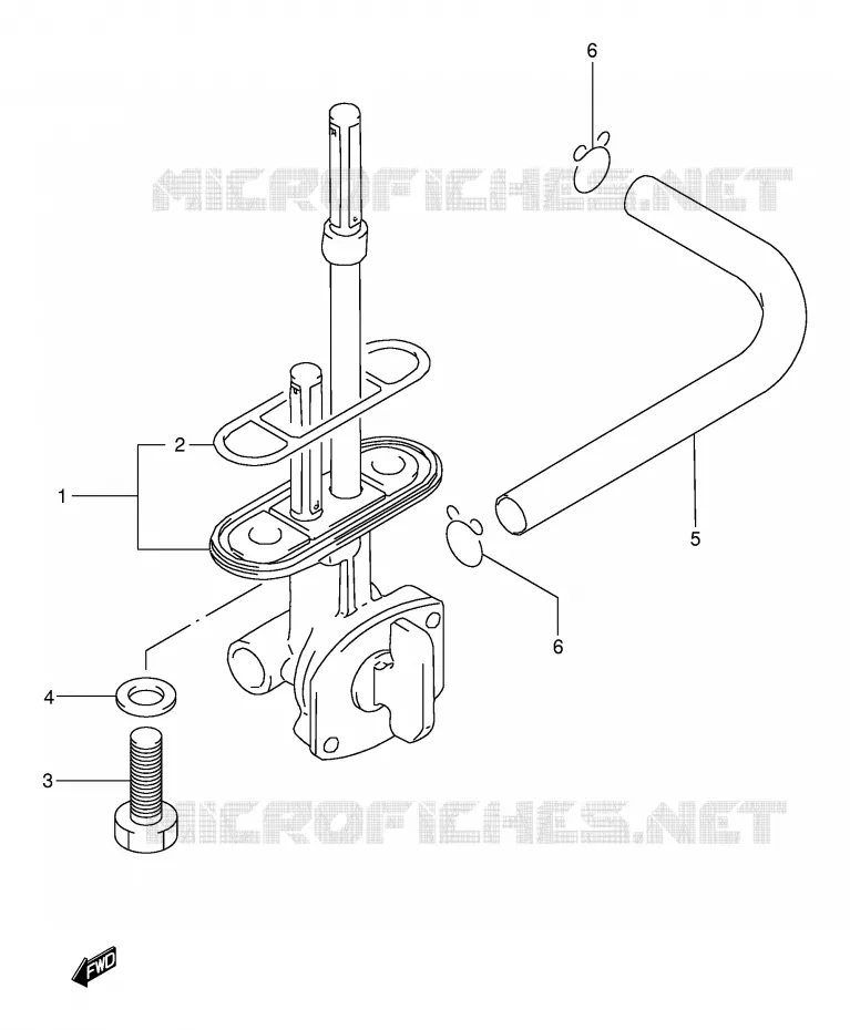 ROBINET D'ESSENCE Suzuki MOTO 125 DR 2001  DR125SEUK1(E2)