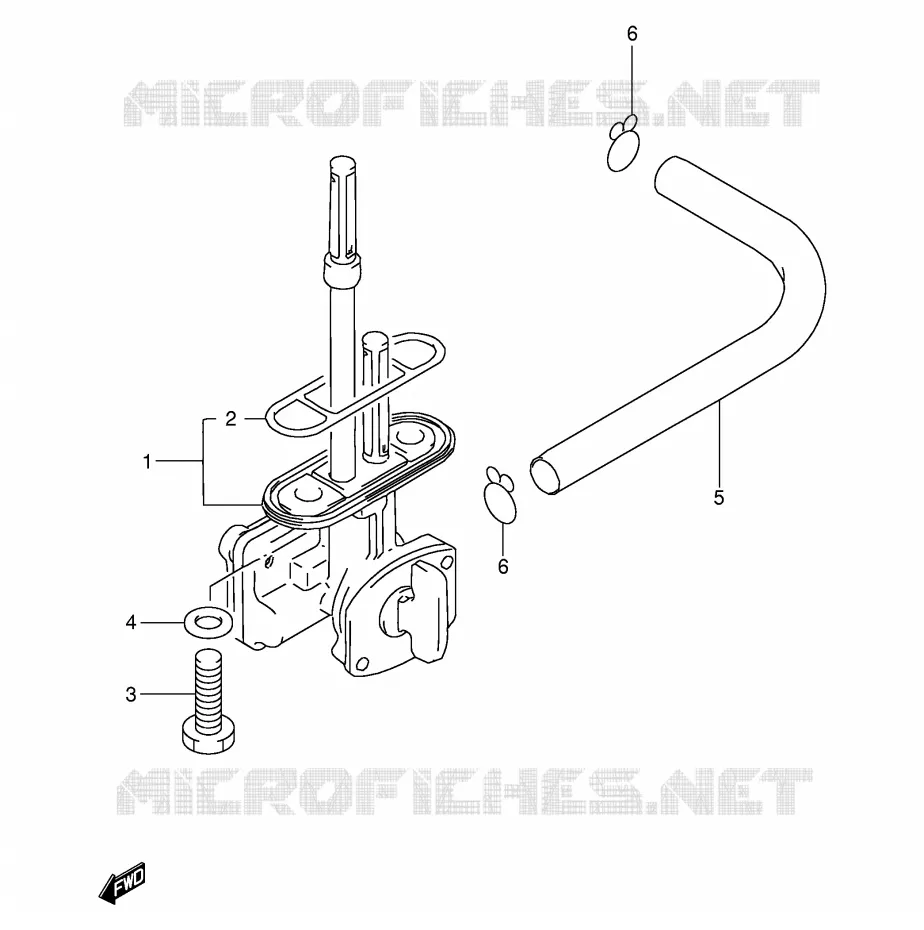 ROBINET D'ESSENCE Suzuki MOTO 200 DR 2003  DR200SEK3(E24)