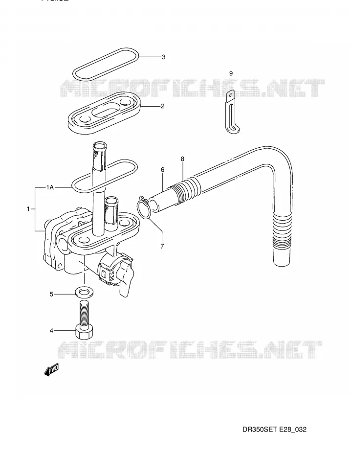 ROBINET D'ESSENCE Suzuki MOTO 350 DR 1991  DR350SM(E28)