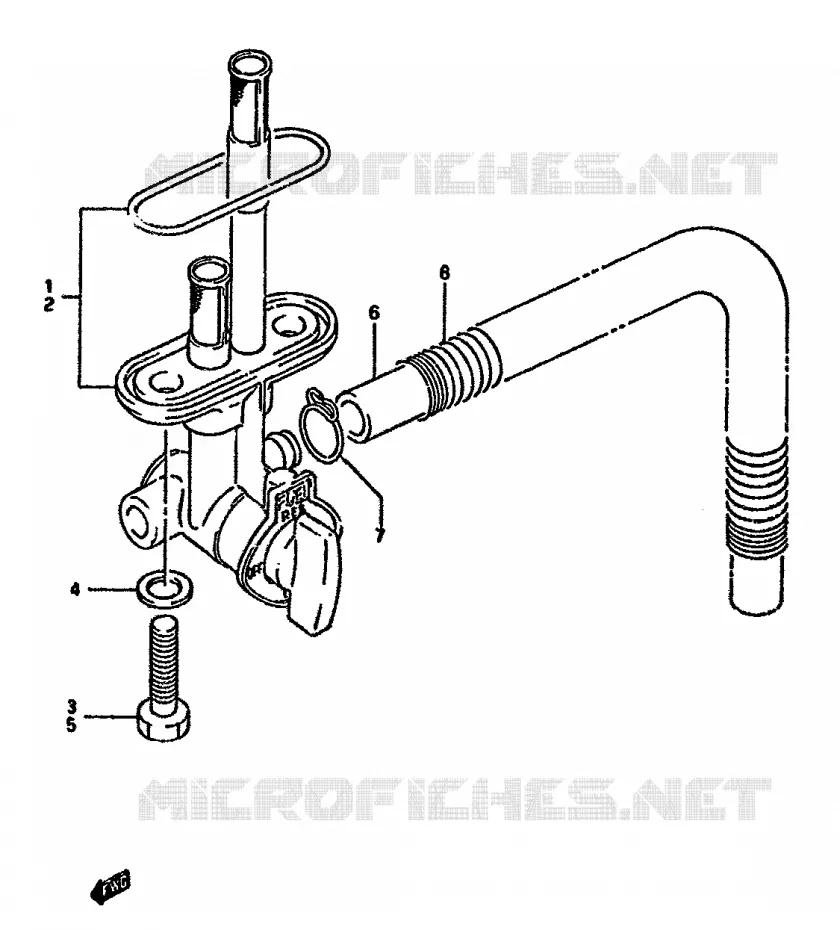 ROBINET D'ESSENCE Suzuki MOTO 350 DR 1991  DR350SM(L/M/N/P/R)