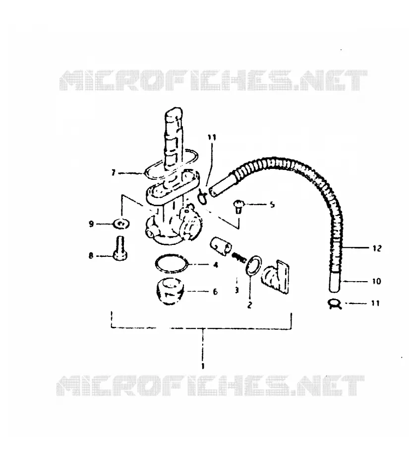 ROBINET D'ESSENCE Suzuki MOTO 400 DR 1980  DR400ST(T/X)