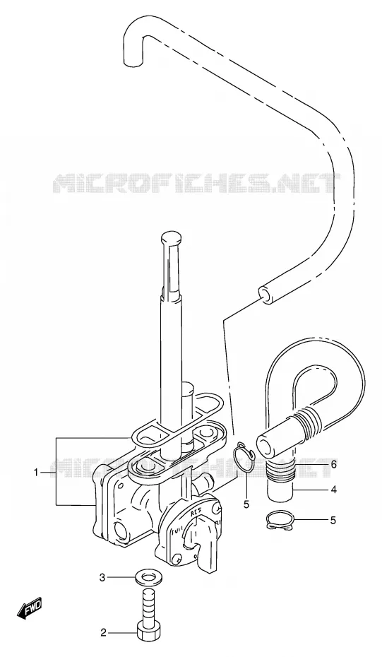 ROBINET D'ESSENCE Suzuki MOTO 650 DR 1995  DR650REUS(E2)