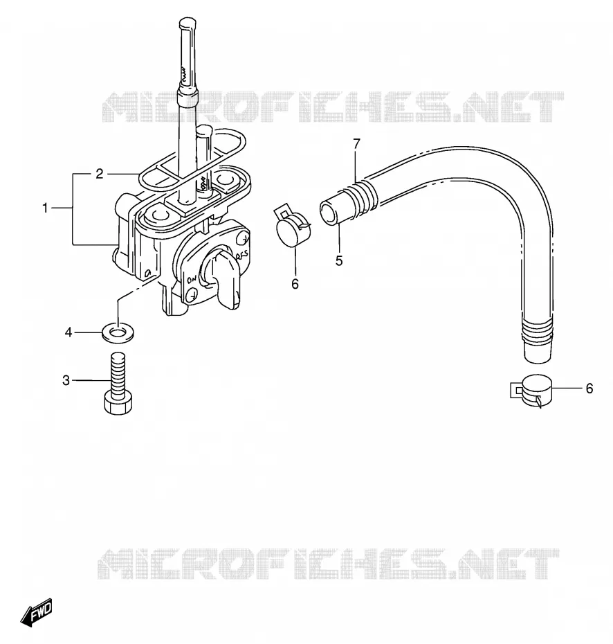 ROBINET D'ESSENCE Suzuki MOTO 650 DR 1999  DR650SEUX(E4)