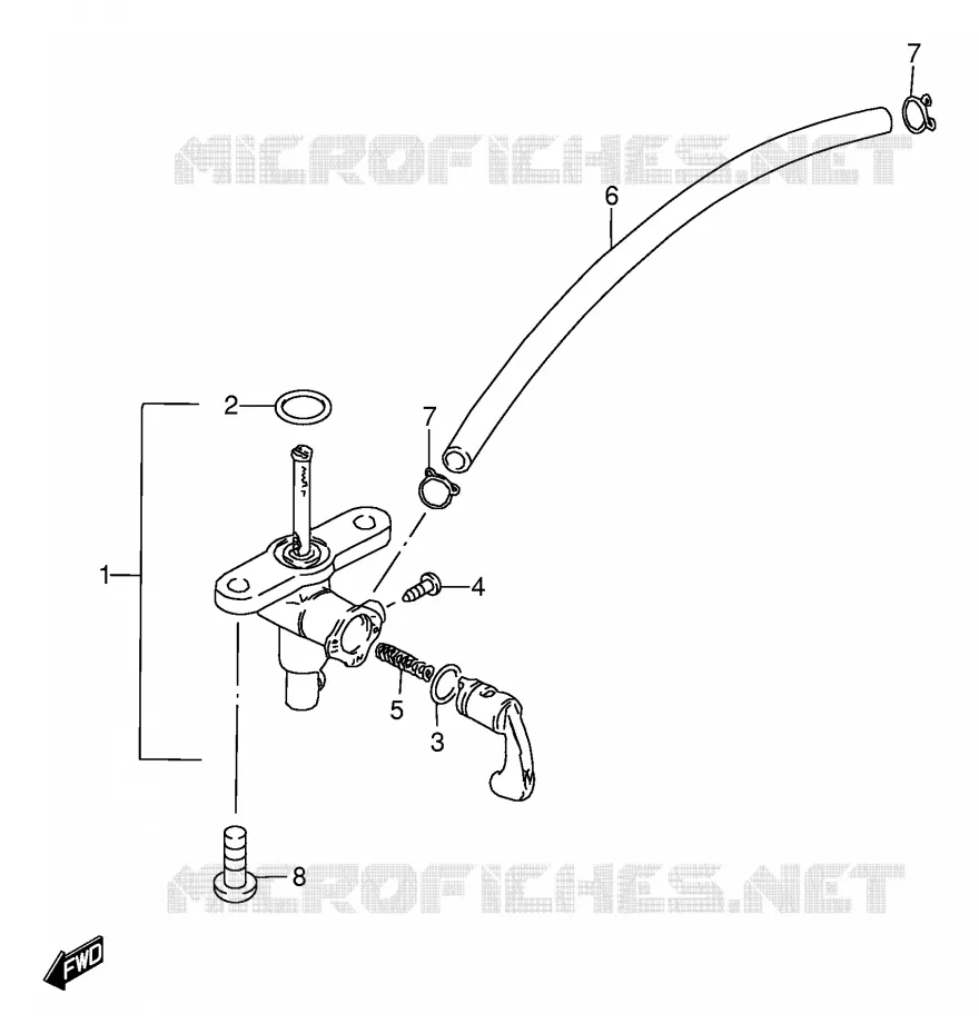 ROBINET D'ESSENCE Suzuki MOTO 80 DS 2000  DS80Y(E24)