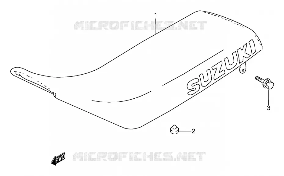 SELLE Suzuki MOTO 80 DS 1999  DS80X(E24)