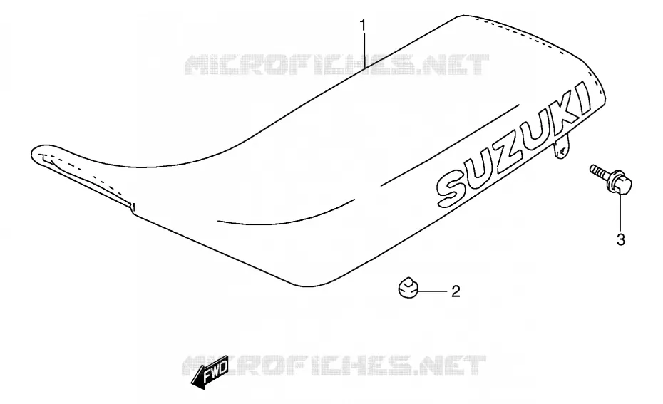 SELLE Suzuki MOTO 80 DS 2000  DS80Y(E3/E28)