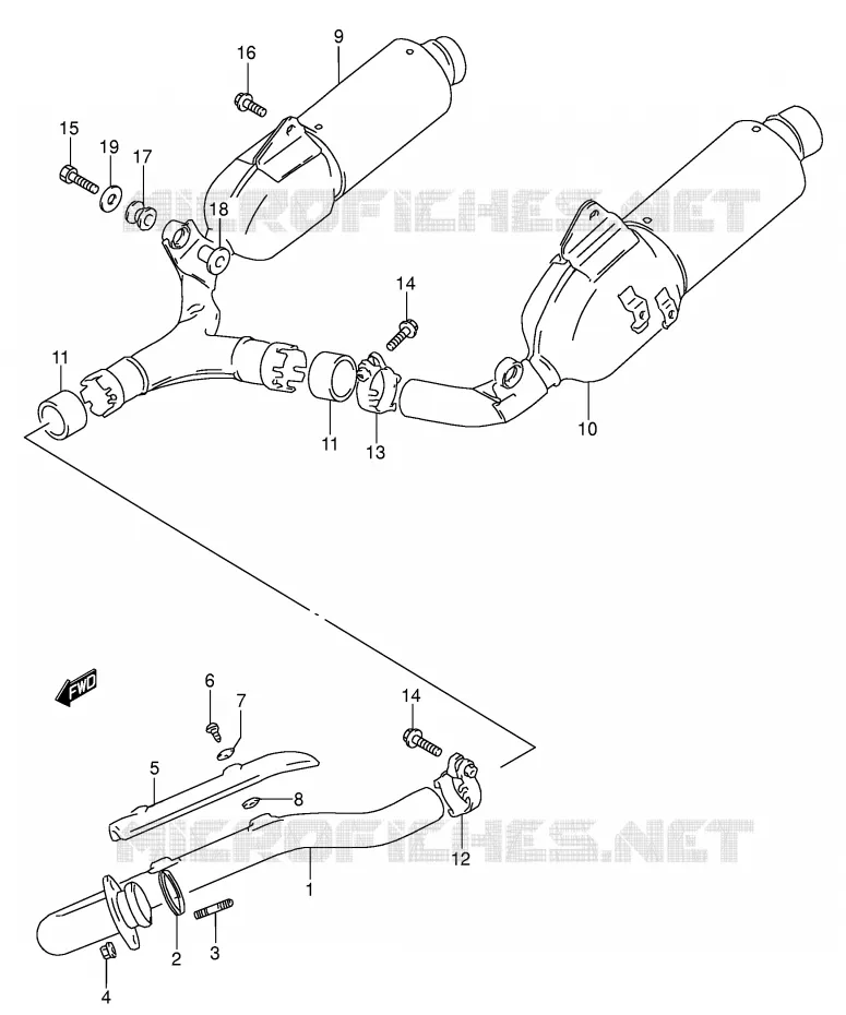 SILENCIEUX Suzuki MOTO 650 DR 1995  DR650RSEUS(E4)