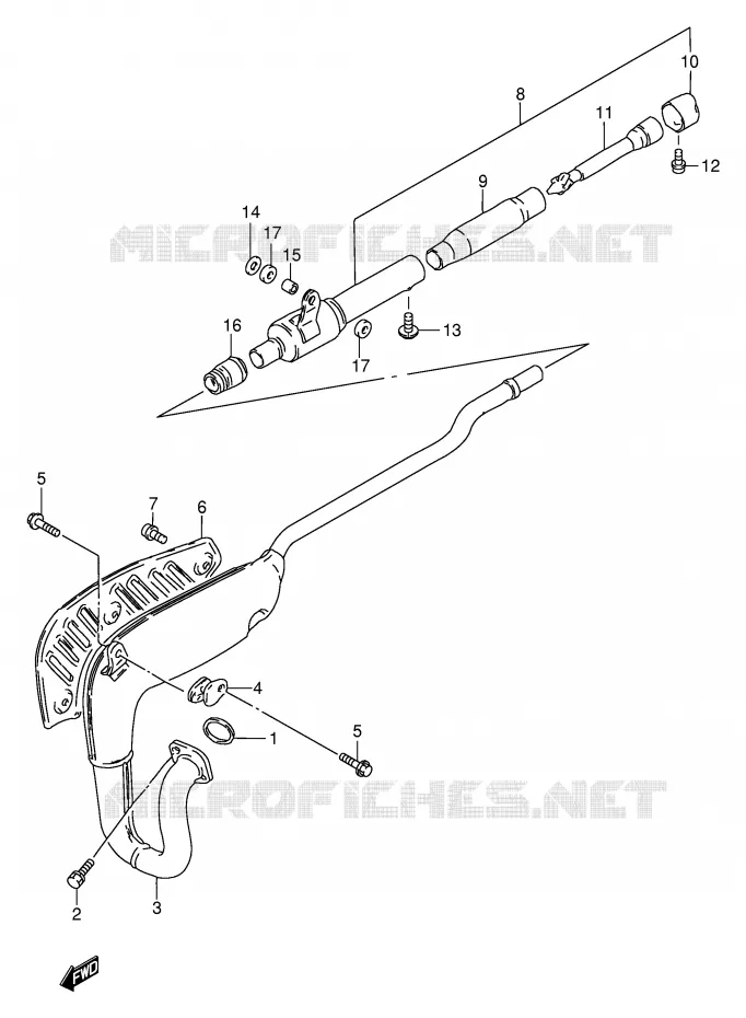SILENCIEUX Suzuki MOTO 80 DS 2000  DS80Y(E24)