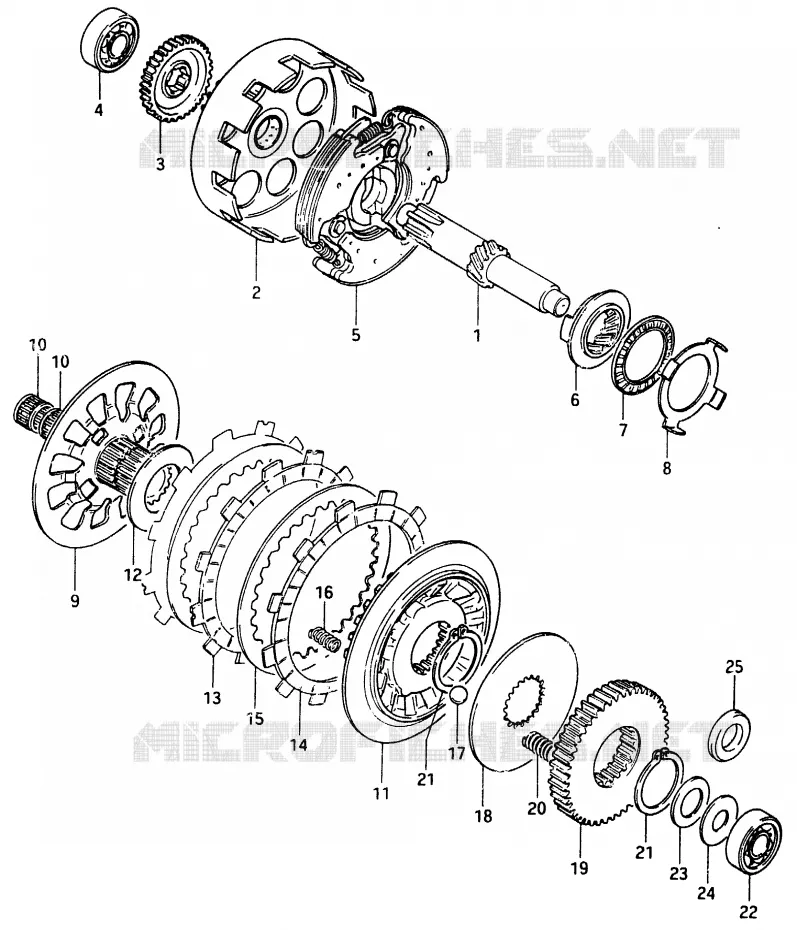 TRANSMISSION (2) Suzuki SCOOTER 125 CS 1983  CS125D