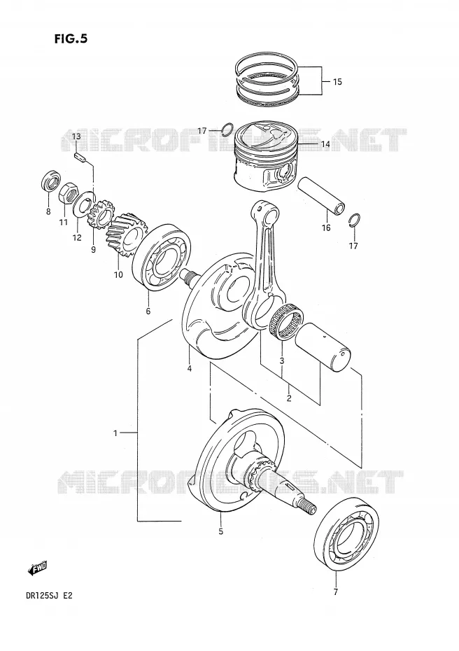 VILEBREQUIN Suzuki MOTO 125 DR 1988  DR125SJ(E2)