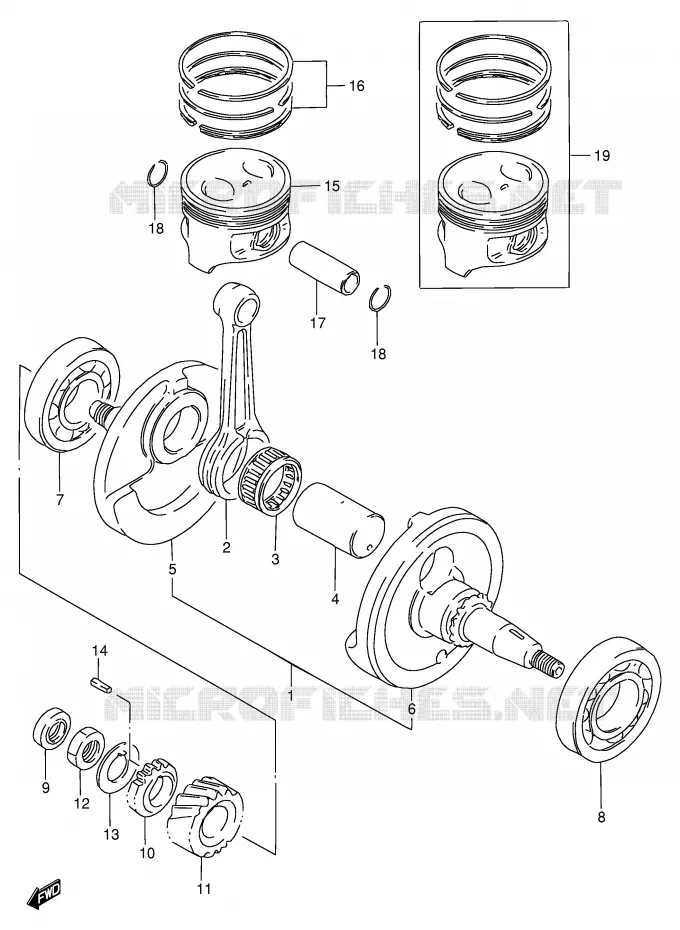 VILEBREQUIN Suzuki MOTO 200 DF 1998  DF200EW