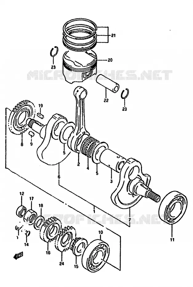 VILEBREQUIN Suzuki MOTO 350 DR 1992  DR350SN(L/M/N/P/R)