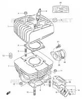 CYLINDRE pour Suzuki TS-ER 125 1998