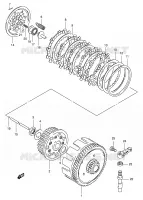 EMBRAYAGE pour Suzuki TS-ER 125 1998