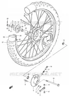 ROUE AVANT (E1,P36) pour Suzuki TS-ER 125 1998