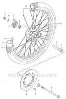 ROUE AVANT (P9) pour Suzuki TS-ER 125 1998