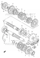 TRANSMISSION pour Suzuki TS-ER 125 1998