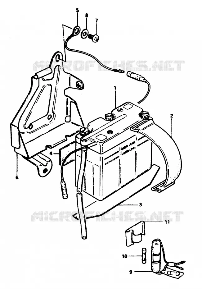 BATTERIE Suzuki MOTO 50 ZR 1999  ZR50SLKX