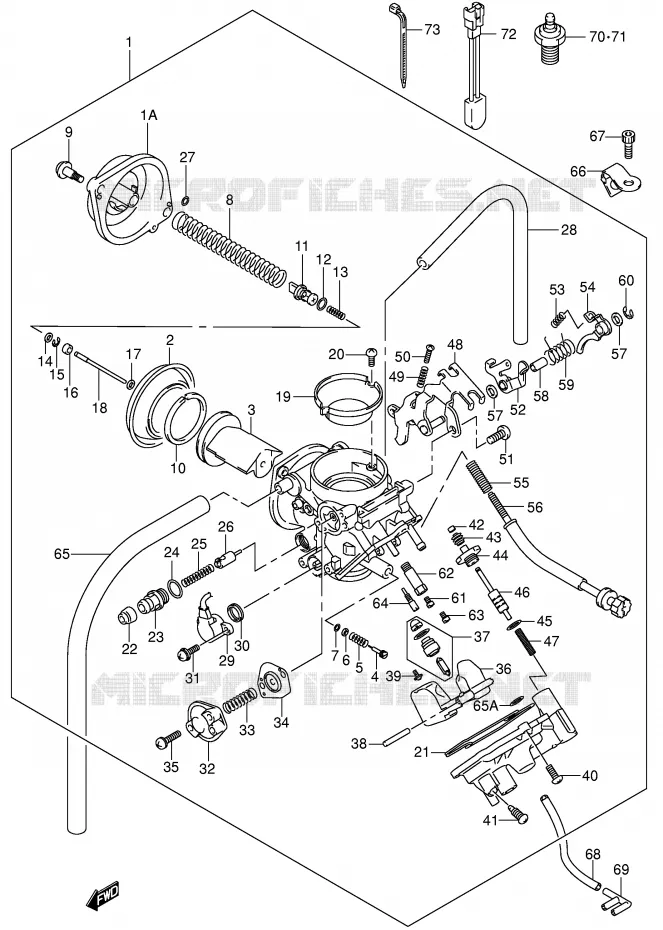 CARBURATEUR (MODELE K1/K2/K3/K4) Suzuki MOTO 800 VOLUSIA 2004  VL800K4(E2)
